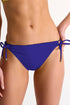 Shan Charlie Hip-Tied Bikini Bottom With Frayed Details